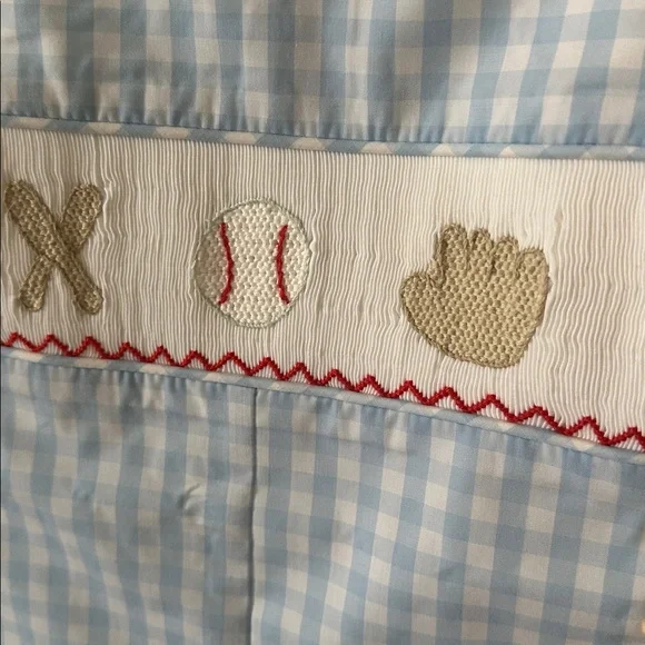 Stitchy fish 18 M foul ball gingham JonJon - Picture 2 of 4